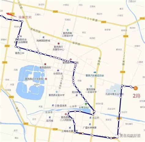 夏邑县城区公交车最新路线图