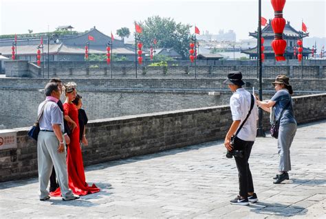 外国人在中国西安真实照片