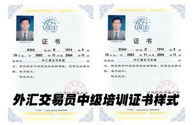 外汇交易师职业资格证书