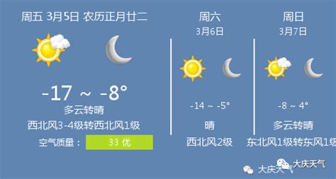 大庆天气预报15天