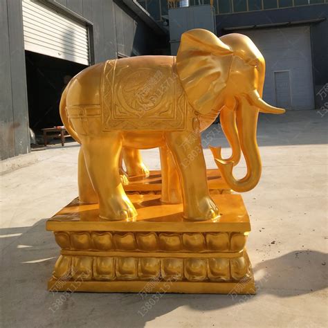 大象玻璃钢雕塑摆件