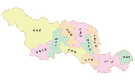 大邑县乡镇分布图