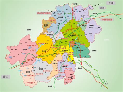 安吉城区地图