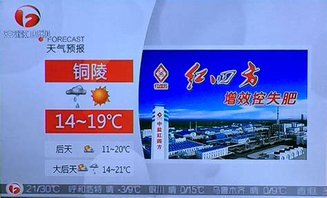 安徽卫视天气预报今天回放
