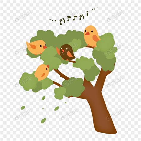 小鸟在树上唱歌作文