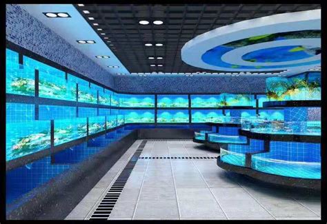 岳阳玻璃海鲜池设计