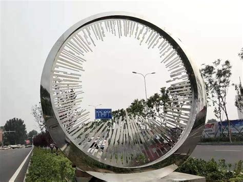崇州不锈钢圆环雕塑