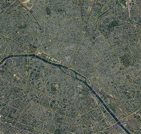 巴黎卫星图全图