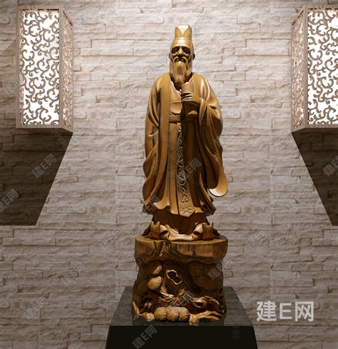 广东孔子雕塑模型