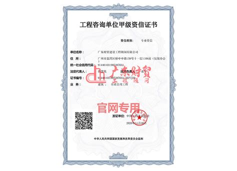 广东甲级资信项目申请报告多少钱