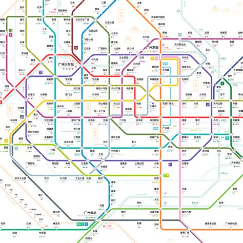 广佛地铁线路图