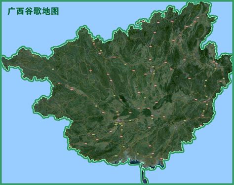 广西卫星地图高清2019