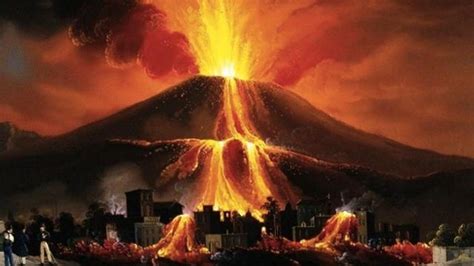 庞贝城火山爆发