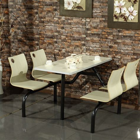 德州市玻璃钢食堂餐桌椅设计