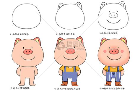 怎么画猪的简笔画