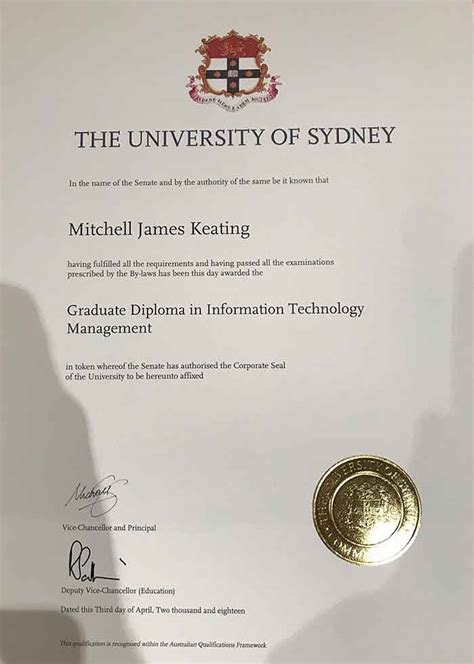 悉尼硕士毕业证