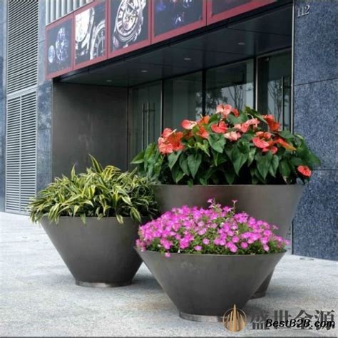 惠州不锈钢花盆样品展示