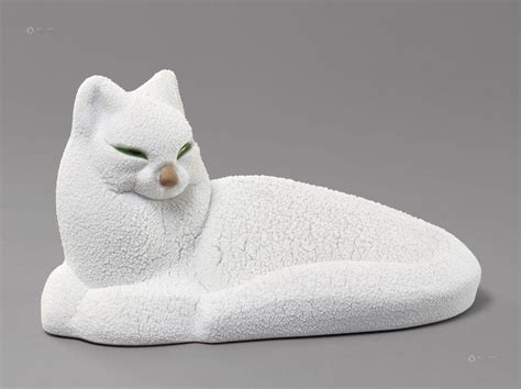 手工雕塑猫图片