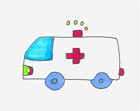 救护车怎么画简单又好看的视频