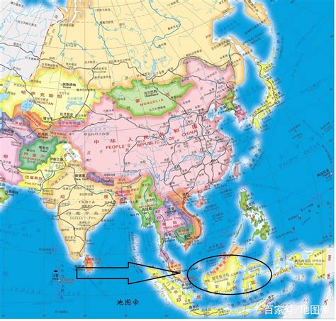 文莱在中国的地图位置