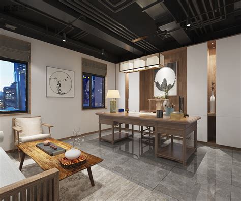新中式茶室背景墙图片