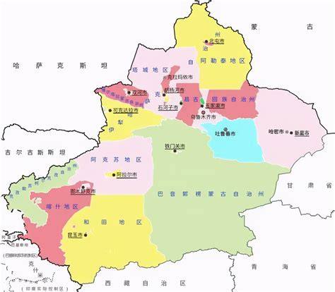 新疆地图详细高清版