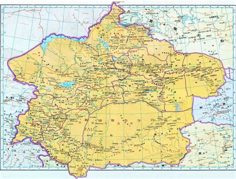 新疆地图超清版大图