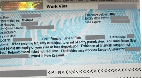新西兰工作签证需要什么证件