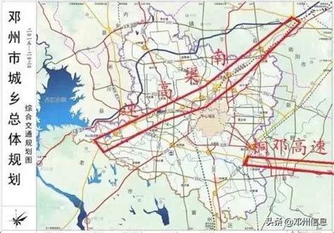 新野至邓州东站规划图