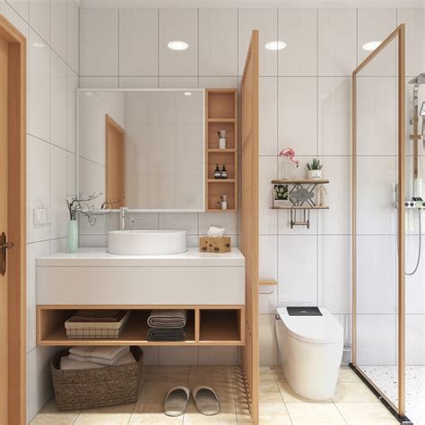 日式浴室装修效果图