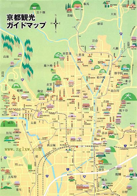 日本京都地图高清中文版