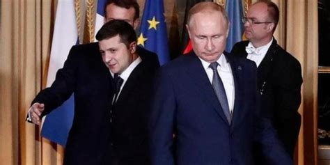 普京和乌克兰总统合影图片