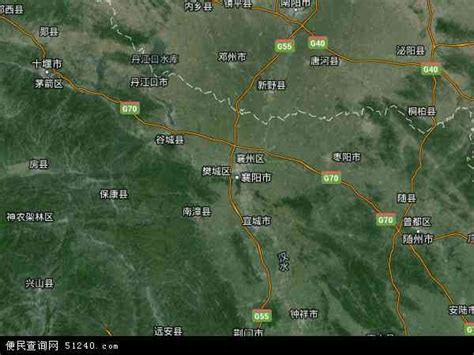 最新襄阳市卫星地图高清全图