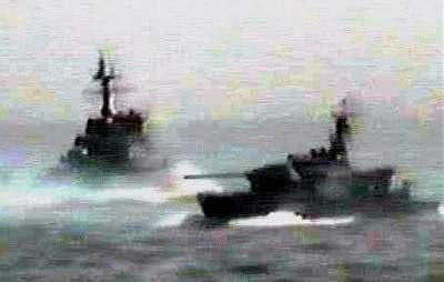 朝鲜海军警备艇图片