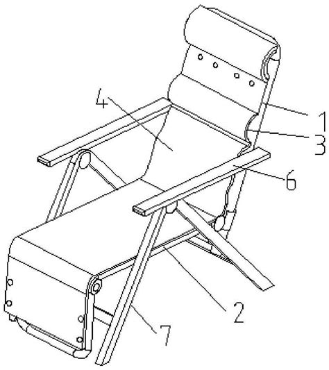 木制躺椅制作结构图