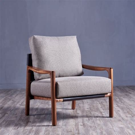 木质休闲椅布艺沙发