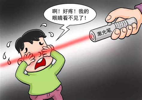 杭州七岁小男孩玩激光笔眼睛失明