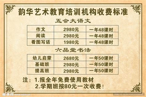 杭州教育培训机构的收费标准