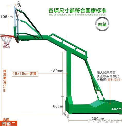 标准篮球架规格尺寸表