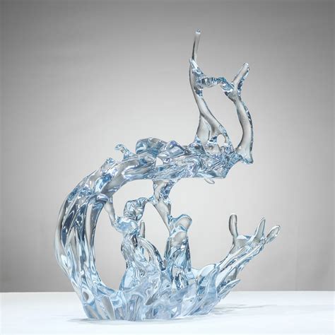 梅州透明玻璃钢雕塑摆件