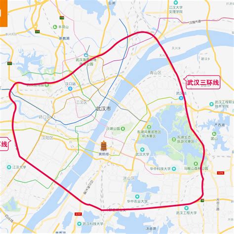 武汉市武昌区三环内地图