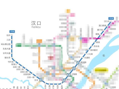 武汉轻轨1号线经过哪些站