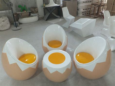 永州鸡蛋玻璃钢雕塑定制
