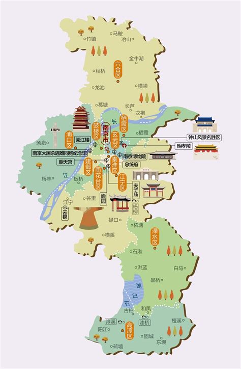 江苏南京地图全图