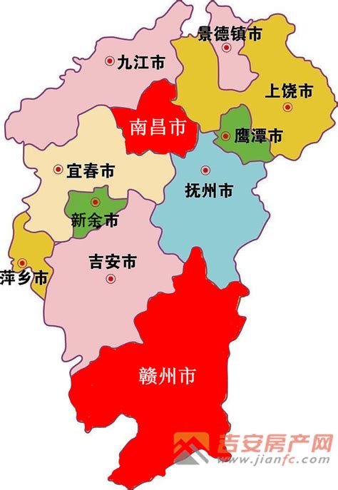 江西吉安地图高清版大图