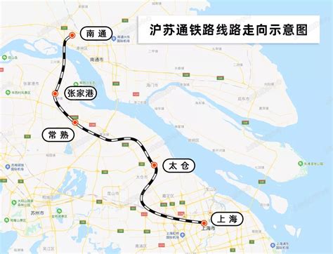 沪苏通大桥位置地图