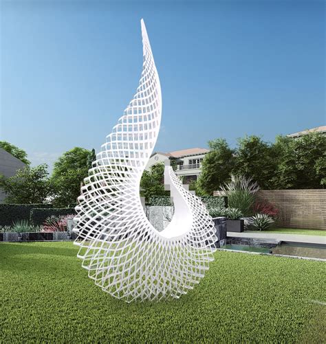 河南不锈钢现代几何雕塑公司