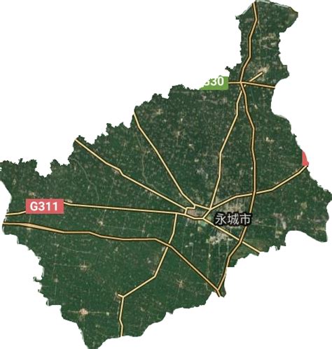 河南永城卫星地图高清版