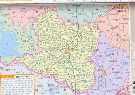 河南省邓州市详细地图