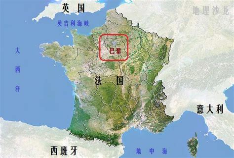 法国地图巴黎盆地
